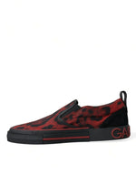 Dolce & Gabbana Elegant Leopard Loafers Sneakers Men's Fusion