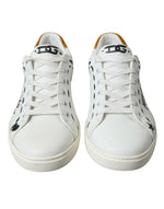 Dolce & Gabbana Sleek White Low Top Leather Men's Sneakers