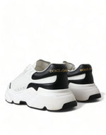 Dolce & Gabbana Chic Black &amp; White Daymaster Leather Women's Sneakers