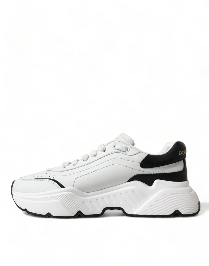 Dolce & Gabbana Chic Black &amp; White Daymaster Leather Women's Sneakers