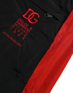 Dolce & Gabbana Black Red Leopard Print Nylon Jogger Men's Pants