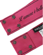 Dolce & Gabbana Pink L'Amore E'Bellezza Waist Women's Belt