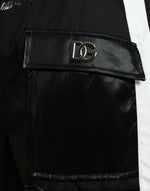 Dolce & Gabbana Black Nylon Cargo Jogger Men SweatMen's Men's Pants