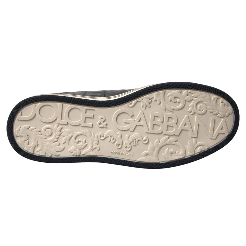 Dolce & Gabbana Elegant Exotic Leather Low-Top Men's Sneakers