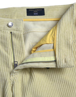 Dolce & Gabbana Yellow Corduroy Logo Plaque Skinny Denim Men's Jeans