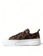 Dolce & Gabbana Elegant Leopard Print Casual Men's Sneakers