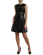 Valentino Elegant Black A-Line Mini Women's Dress