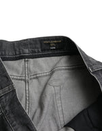 Dolce & Gabbana Elegant Slim Fit Tattered Denim Men's Jeans