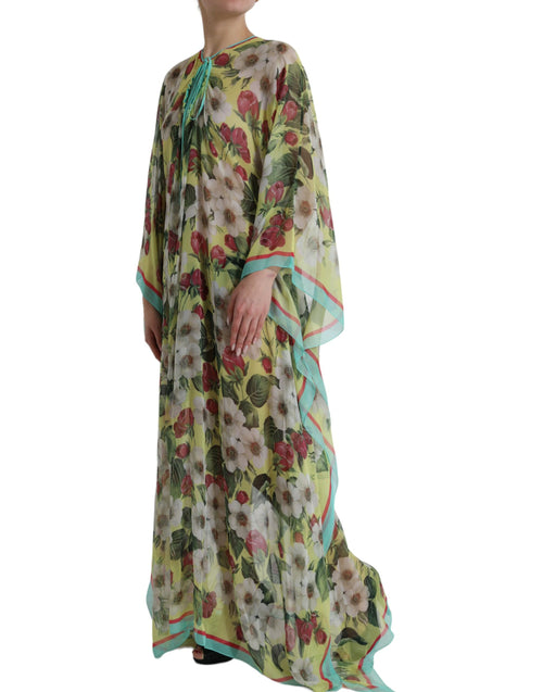 Dolce & Gabbana Elegant Floral Silk Maxi Women's Dress