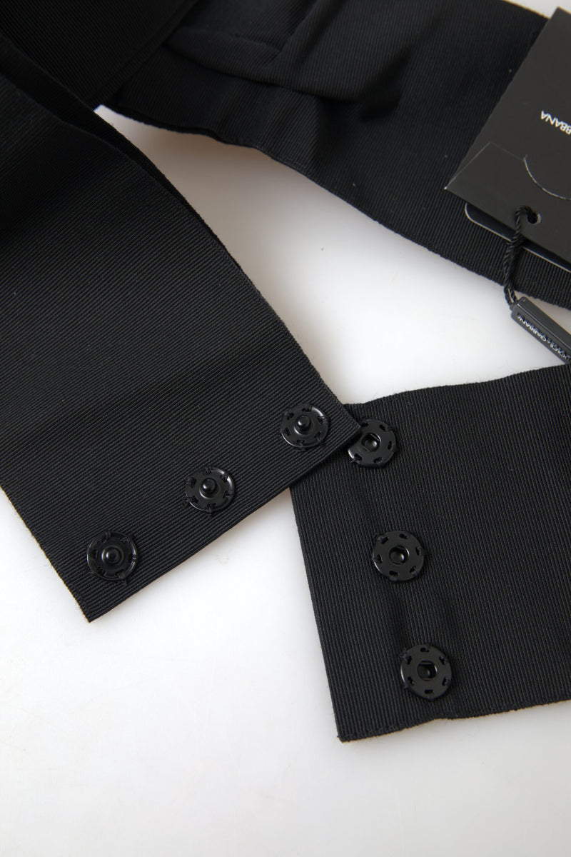 Dolce & Gabbana Exquisite Embellished Black Women's Belt