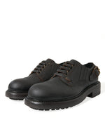 Dolce & Gabbana Elegant Mens Leather Derby Dress Men's Shoes