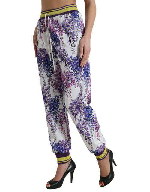 Dolce & Gabbana Multicolor Floral Print Jogger Women's Pants