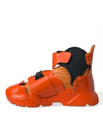Dolce & Gabbana Orange Breezy High-Top Sneakers Men's Charm