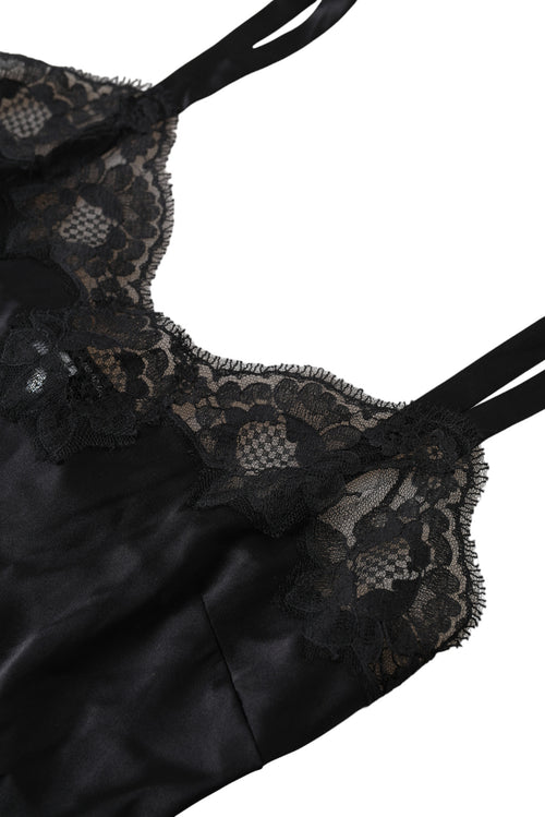 Dolce & Gabbana Elegant Silk Blend Lace Camisole Women's Top