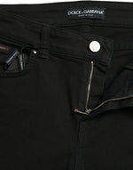 Dolce & Gabbana Chic Black Mid Waist Stretch Women's Jeans