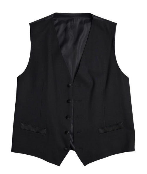 Dolce & Gabbana Black Embellished Wool 2 Piece SICILIA Men's Suit