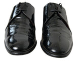 Dolce & Gabbana Elegant Black Patent Leather Formal Men's Men's Shoes