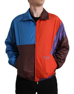 Dolce & Gabbana Multicolor Techno Fabric Windbreaker Men's Jacket