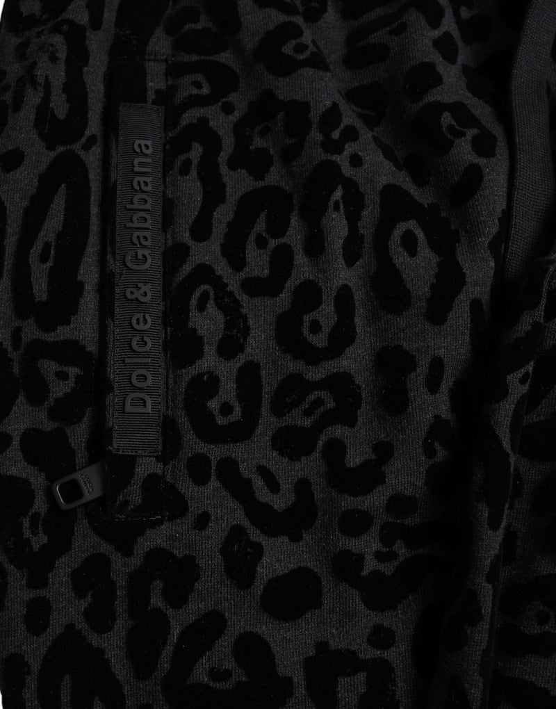 Dolce & Gabbana Elegant Leopard Joggers for Men's Men
