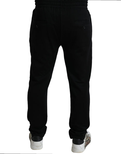 Dolce & Gabbana Black DG Logo Skinny Jogger SweatMen's Men's Pants
