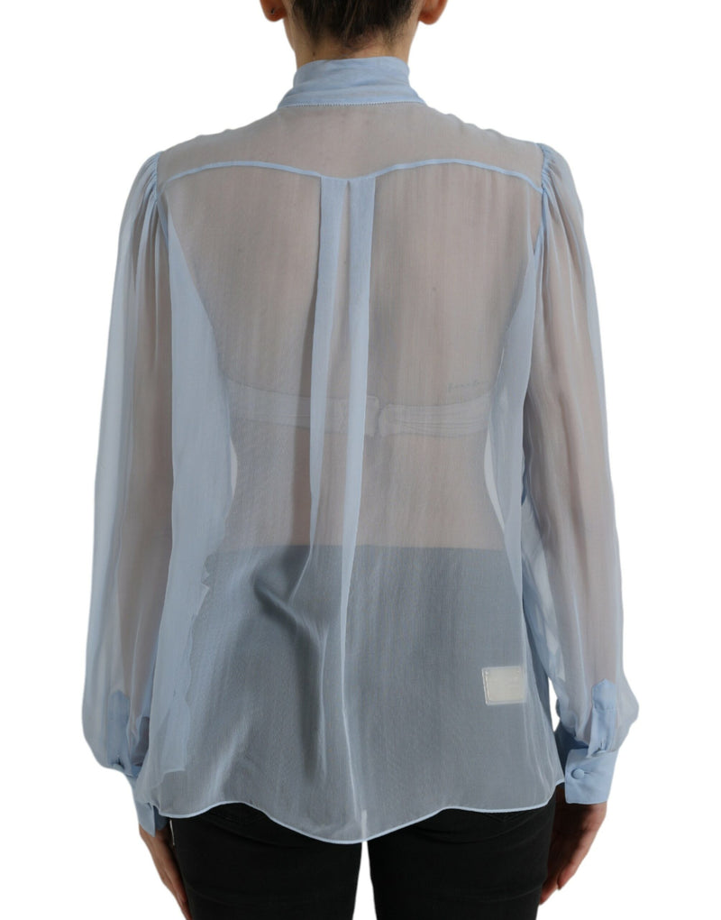 Dolce & Gabbana Elegant Silk Long Sleeve Women's Blouse