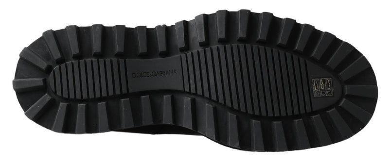 Dolce & Gabbana Elegant Black Ankle Stretch Slip On Men's Boots