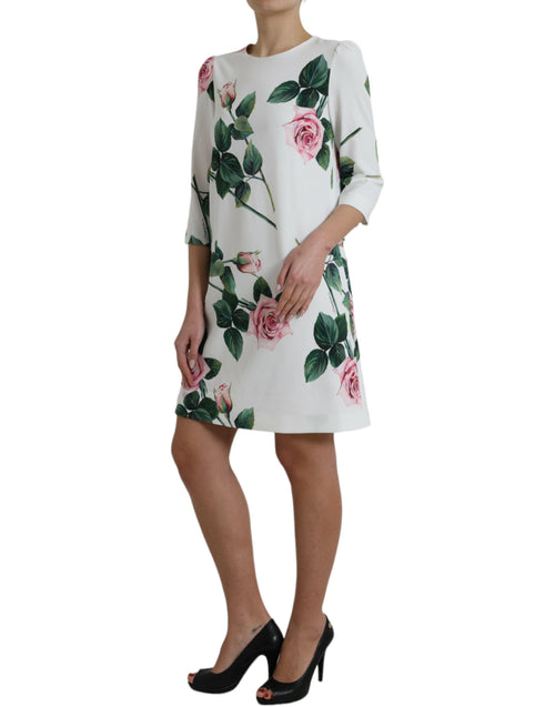 Dolce & Gabbana Elegant Floral A-Line Knee-Length Women's Dress