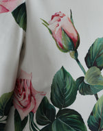 Dolce & Gabbana Elegant Floral A-Line Knee-Length Women's Dress