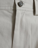 Dolce & Gabbana High-Waisted Tapered Fashion Pants - Women's Beige