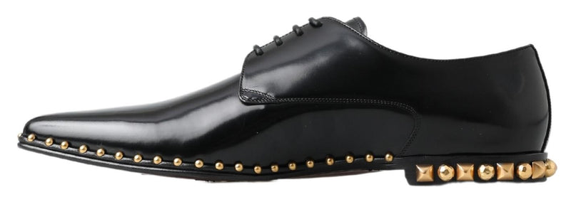 Dolce & Gabbana Elegant Studded Derby Formal Men's Shoes
