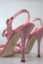 Dolce & Gabbana Elegant Pink Ankle Strap Women's Sandals
