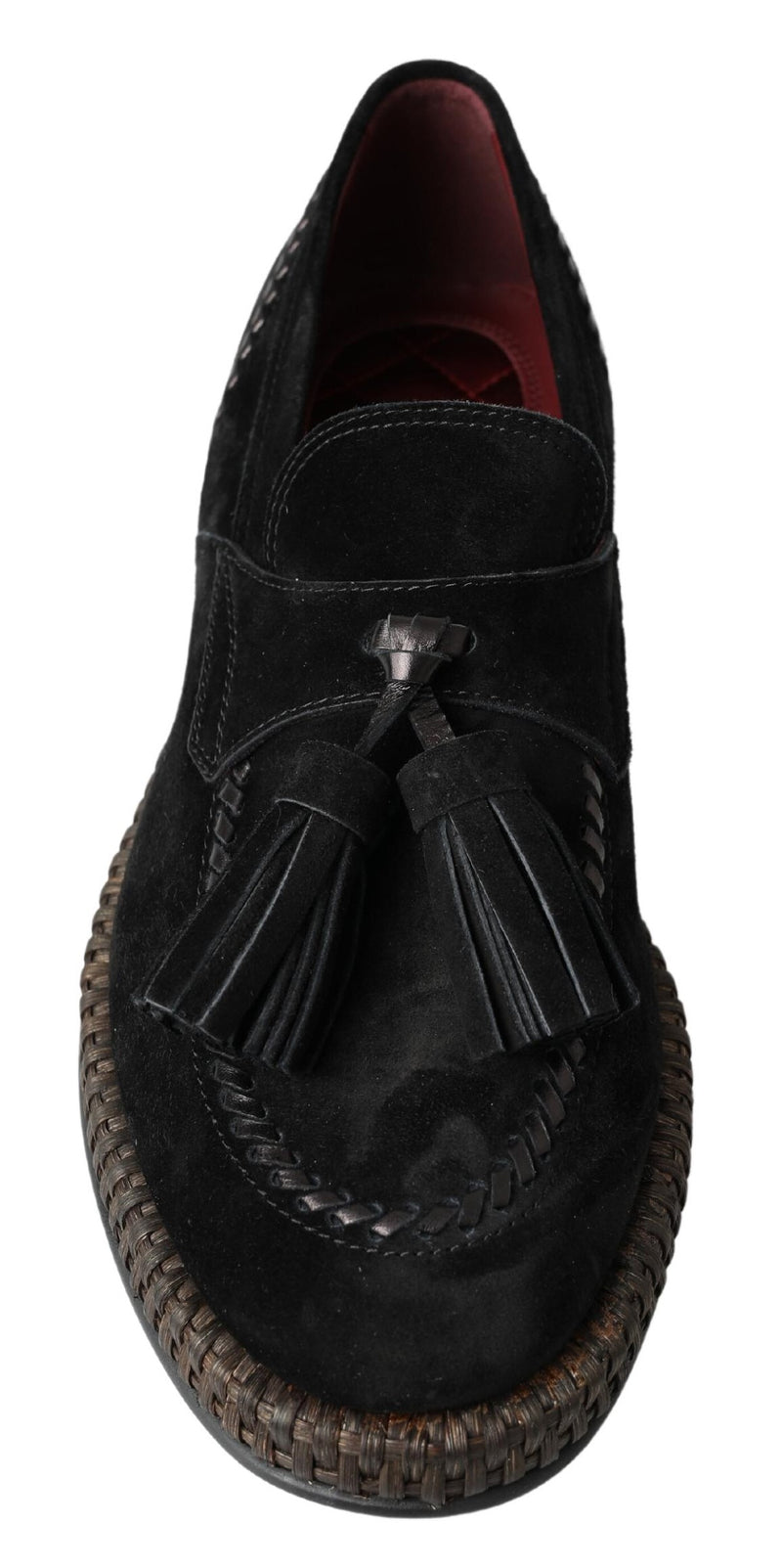 Dolce & Gabbana Chic Black Suede Espadrille Men's Sneakers