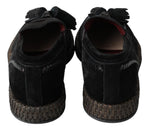 Dolce & Gabbana Chic Black Suede Espadrille Men's Sneakers
