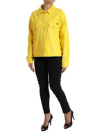Dolce & Gabbana Exquisite Yellow Denim Button-Down Women's Jacket