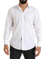 Dolce & Gabbana Elegant Slim Fit Cotton Dress Men's Shirt