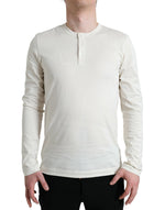 Dolce & Gabbana Elegant Off White Cotton Men's Sweater