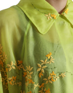 Dolce & Gabbana Elegant Floral Embroidered Silk Women's Jacket