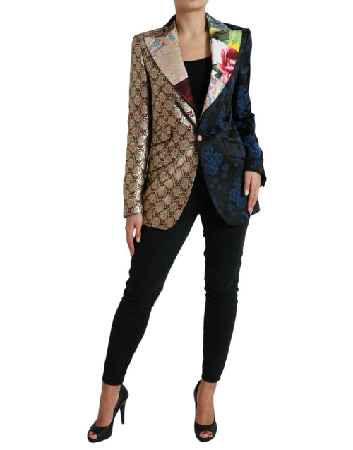 Dolce & Gabbana Elegant Multicolor Patchwork Women's Blazer