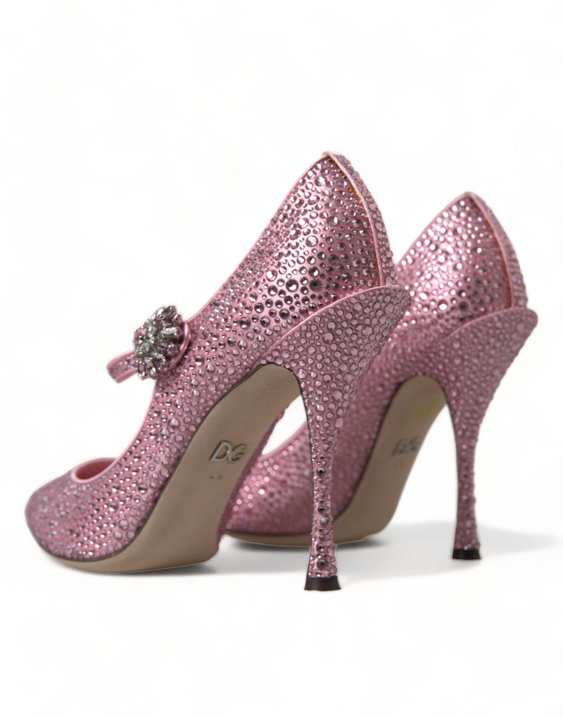 Dolce & Gabbana Enchanting Pink Crystal Women's Pumps