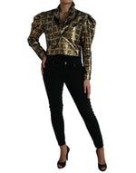 Dolce & Gabbana Multicolor Sequined Cropped Women's Jacket