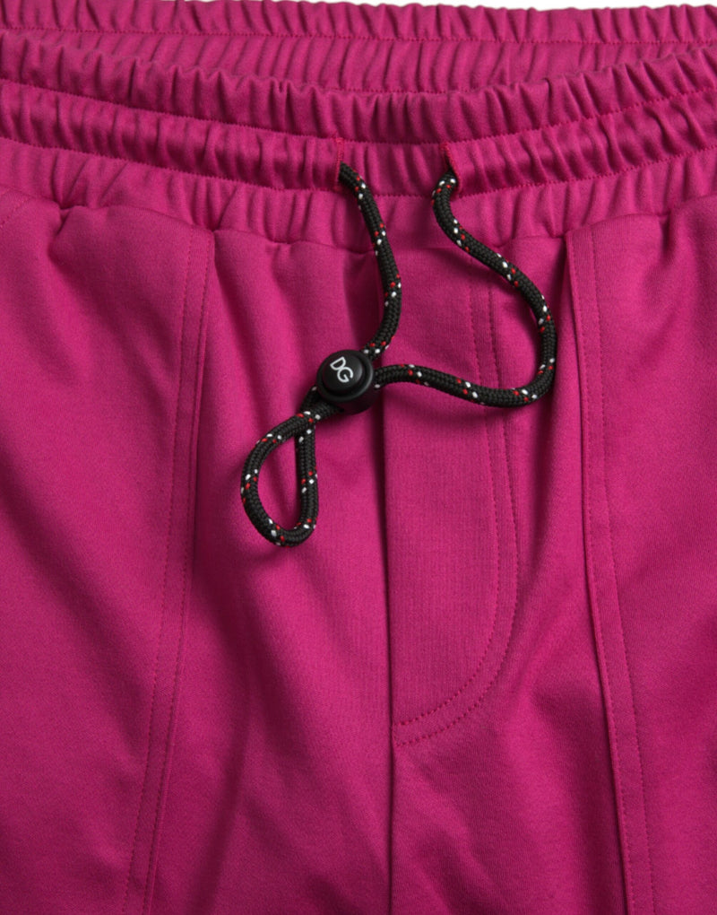 Dolce & Gabbana Pink Logo Cargo Cotton Jogger SweatMen's Men's Pants