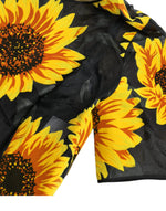 Dolce & Gabbana Summery Sunflower A-Line Midi Women's Dress