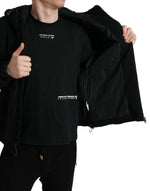 Dolce & Gabbana Elegant Black Bomber Jacket with Men's Hood