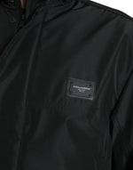 Dolce & Gabbana Sleek Black Windbreaker Men's Jacket