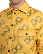 Dolce & Gabbana Elegant Yellow Padded Blouson Men's Jacket