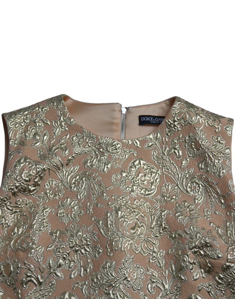 Dolce & Gabbana Elegant Mini Lurex Jacquard Women's Dress
