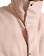 Dolce & Gabbana Chic Pink Puffer Jacket with Sleek Men's Design