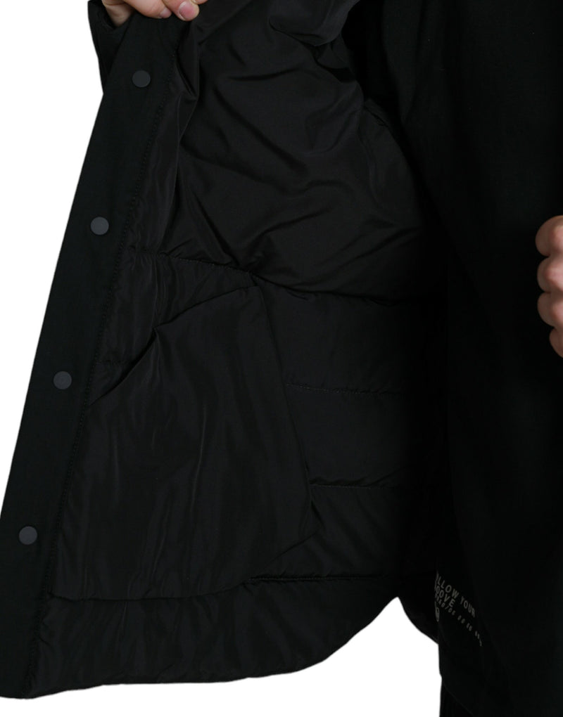Dolce & Gabbana Elegant Black Padded Parka Men's Jacket