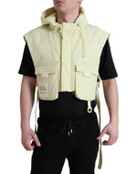 Dolce & Gabbana Sunshine Yellow Hooded Vest Men's Jacket
