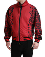 Dolce & Gabbana Stunning Leopard Print Bomber Men's Jacket